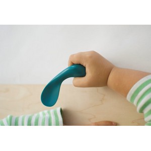 Kizingo Right-Handed Curved Baby Spoons for Baby-Led Weaning (2